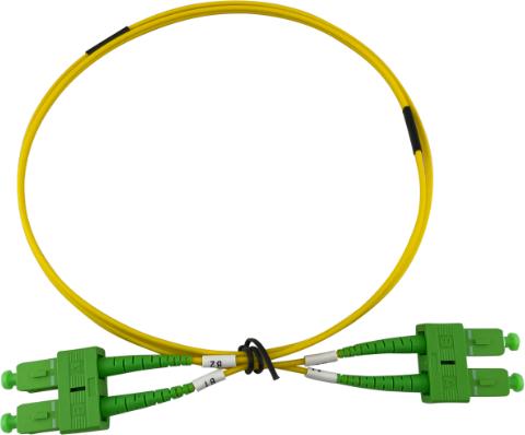 ECS Patchkabel SC/APC - SC/APC Duplex 9/125µm 2x4,0mm 2,0m