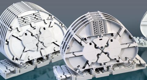 CommScope FIST Splidsekort modul - 2 kort à 12F - SMOUV 4 UMS