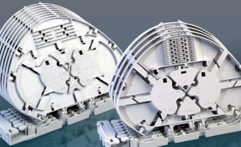 CommScope FIST Splidsekort modul - 4 kort à 4F - SMOUV 4 UMS