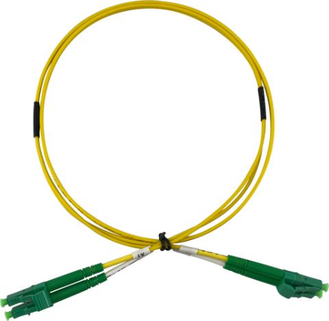 ECS Patchkabel LC/APC - LC/APC Duplex 9/125µm 2x4,0mm 2,0m