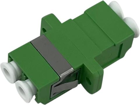 ECS Adapter LC/APC - LC/APC SM Duplex Ceramic Green SC foot print