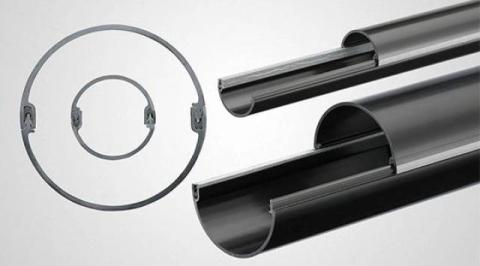 Gabocom Delbart Reparationsrør ø32 x 1,8mm Sæt med 2 halvskaller, 2 meter KKHR32