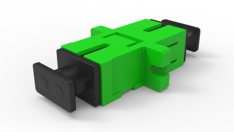 CommScope Adaptor SC/APC Simplex 9/125µm med flange uden samleledsholder