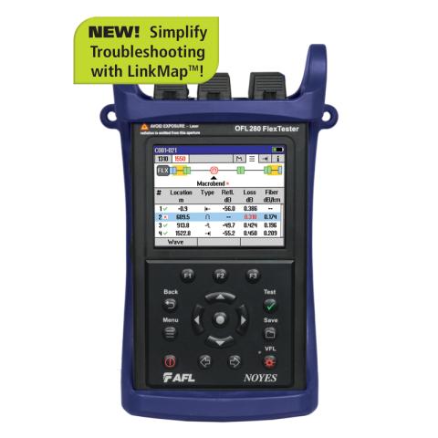 AFL OFL 280 Multifunktions Tester OTDR - 1310/1550/1625nm Powermeter/Lyskilde Lyspen, PON Meter, "Live Fiber Mode"