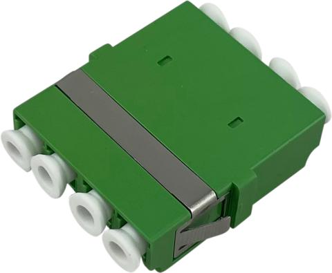 ECS Adapter LC/APC Quad 9/125µm uden flange HQ Ceramic sleeve