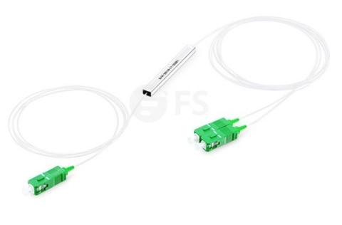 Splitter 1:2 med SC/APC 900µm SM G.657A1 PLC Input/ouput 1,5m