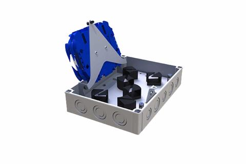 Vægboks op til 48 fibre Hængslet splidsekassette IP66/67 Indoor / outdoor