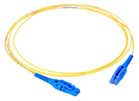CommScope patchkabel LC/UPC - LC/UPC 4M UNIBOOT duplex 9/125µm 2mm LSZH gul Easy Adjustable polarity and push-pull mechanism