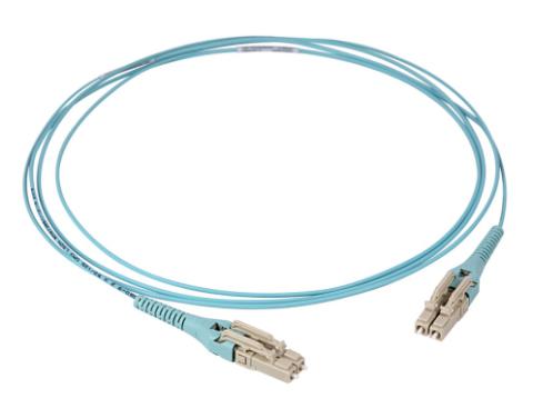 CommScope patchkabel LC/PC - LC/PC 15,00M UNIBOOT duplex OM4 50/125µm 2mm LSZH violet Easy Adjustable polarity and push-pull mechanism