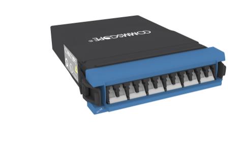 CommScope G2 MPOOptimate®Singlemode MPO-12 Distribution Module, 12LC to 1x12f MPO's pinned, internal shutter