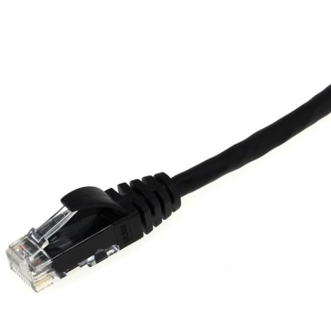 ECS Patchkabel Kat.6 - AW28 LSZH U/UTP 0,5m - Sort