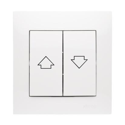 Persienne tryk 16A. Hvid. Inkl ramme. Toolless