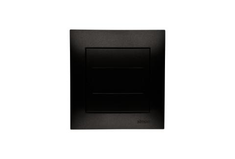 Blindplade Antracit Inkl ramme. Toolless