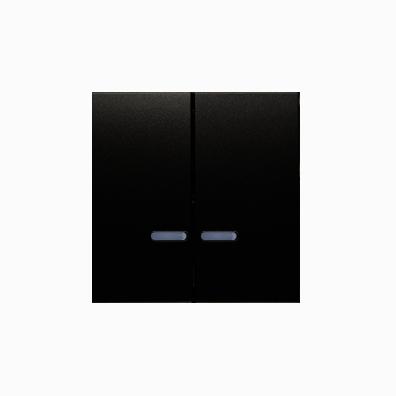 Tangent. Dobbelt afbryder for lysenhed. Antracit