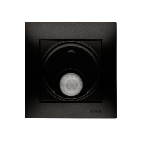 Pir føler. 16A. Antracit. Inkl ramme. Skrueterminal.