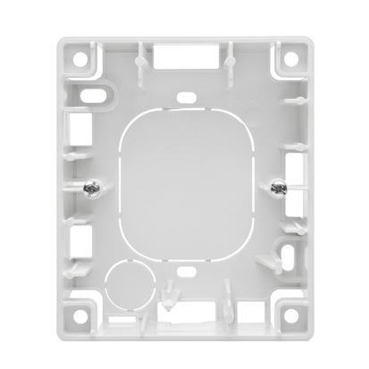 Underlag for dobbelt Stikkontakt. Hvid