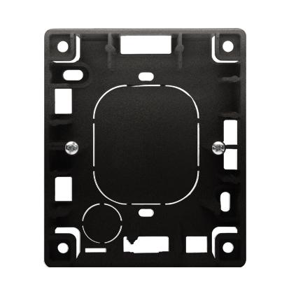 Underlag for dobbelt Stikkontakt. Antracit