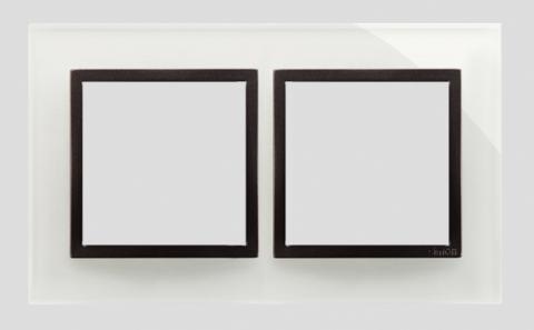 Ramme 2 modul vandret.  Glas. Stormy Cloud.