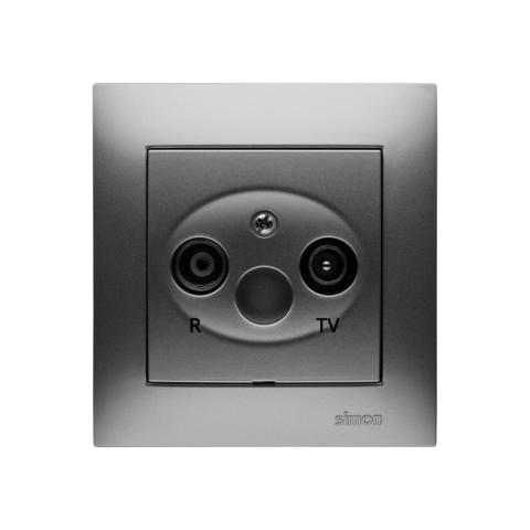 Antenne udtag. Inkl Ramme. Alu