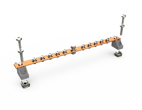 ENOC Jordskinne til rack montage